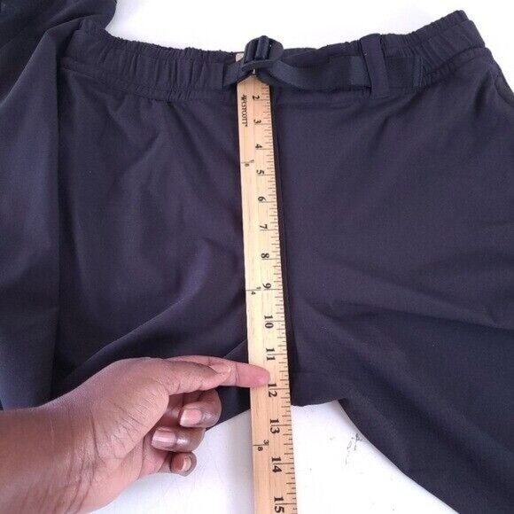 Athleta Black Quest Jogger Pants Size 8 Belt 599480-00 - Picture 6 of 12